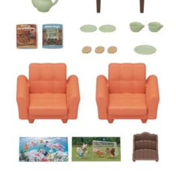 Calico Critters Lounging Living Room Set - Picture 4 of 8